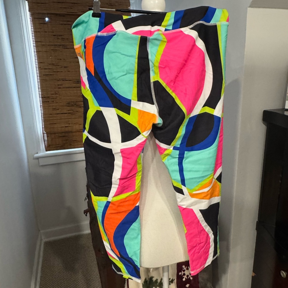 Colorful Geometric Print Pants - Picture 2 of 3